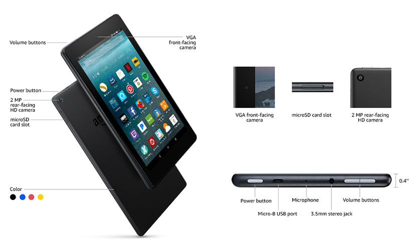 Amazon Fire 7 Tablet features and specs