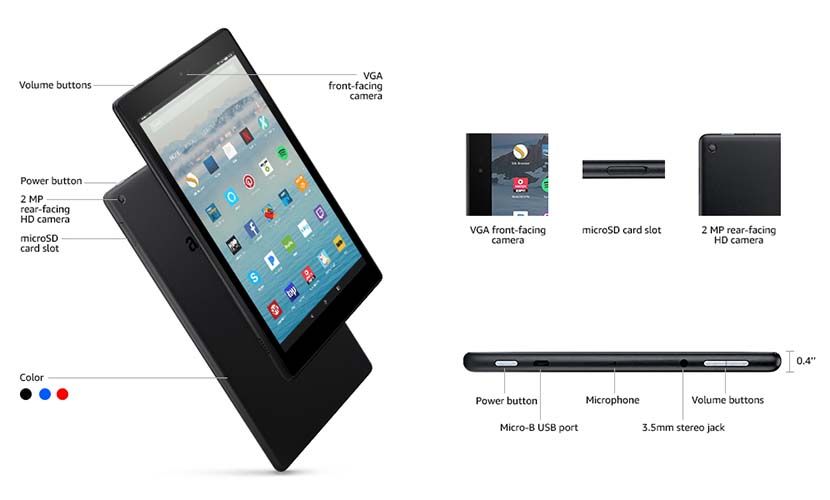 tech details of all-new Fire HD 10 tablet