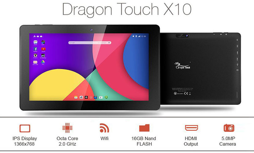 Features Dragon Touch X10 10.6-inch Tablet