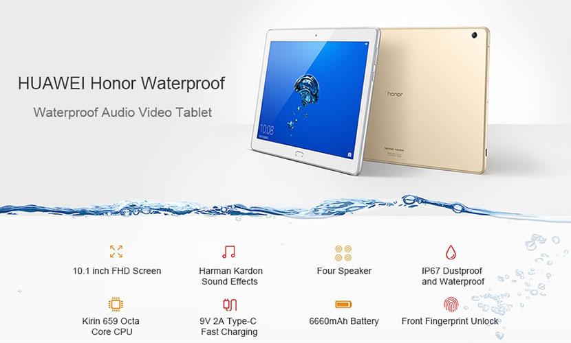 HUAWEI Honor Waterplay HDN-W09 Specs