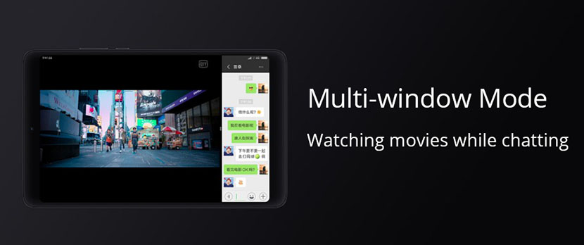 Multi-Window Mode of Xiaomi Mi Pad 4