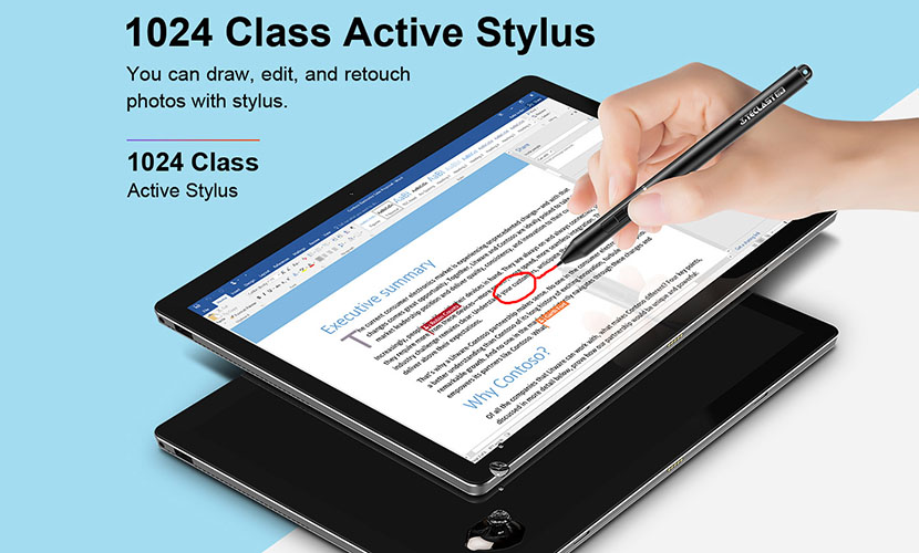 Teclast X6 Pro comes with 1024 class active stylus