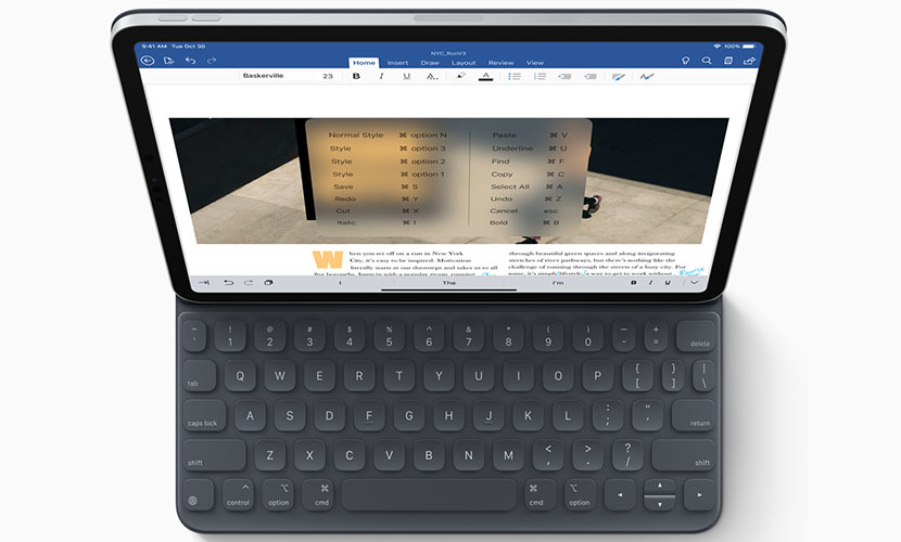 iPad Pro with keyboard