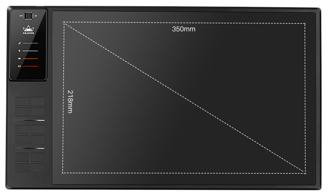 HUION WH1409 V2 Comes With Large Working Area