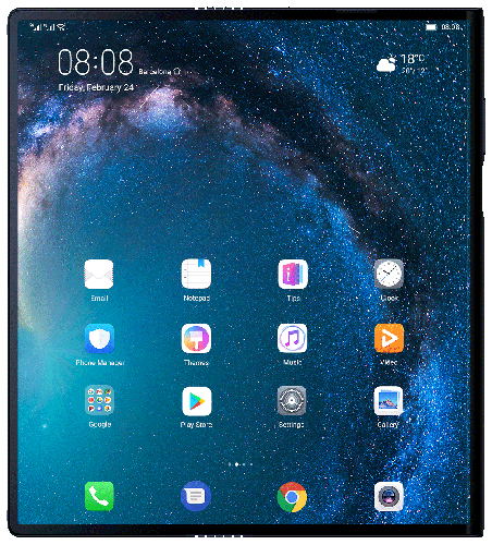 Unfolded Huawei Mate X