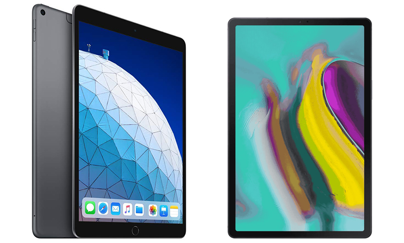 iPad Air and Galaxy Tab S5e