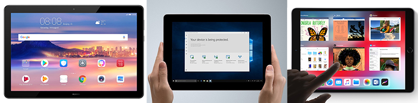 10-inch Android, Windows and iOS tablets