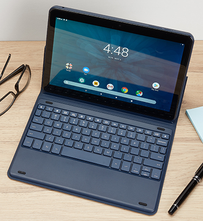 10.1 inch Onn tablet with keyboard