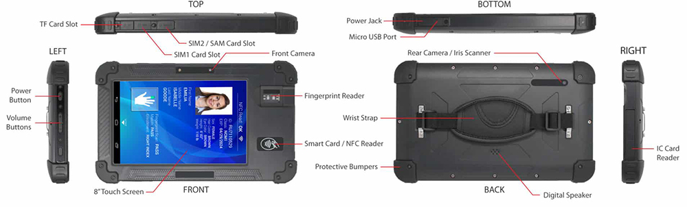 CardLogix BIOSID Biometric Tablet Specs