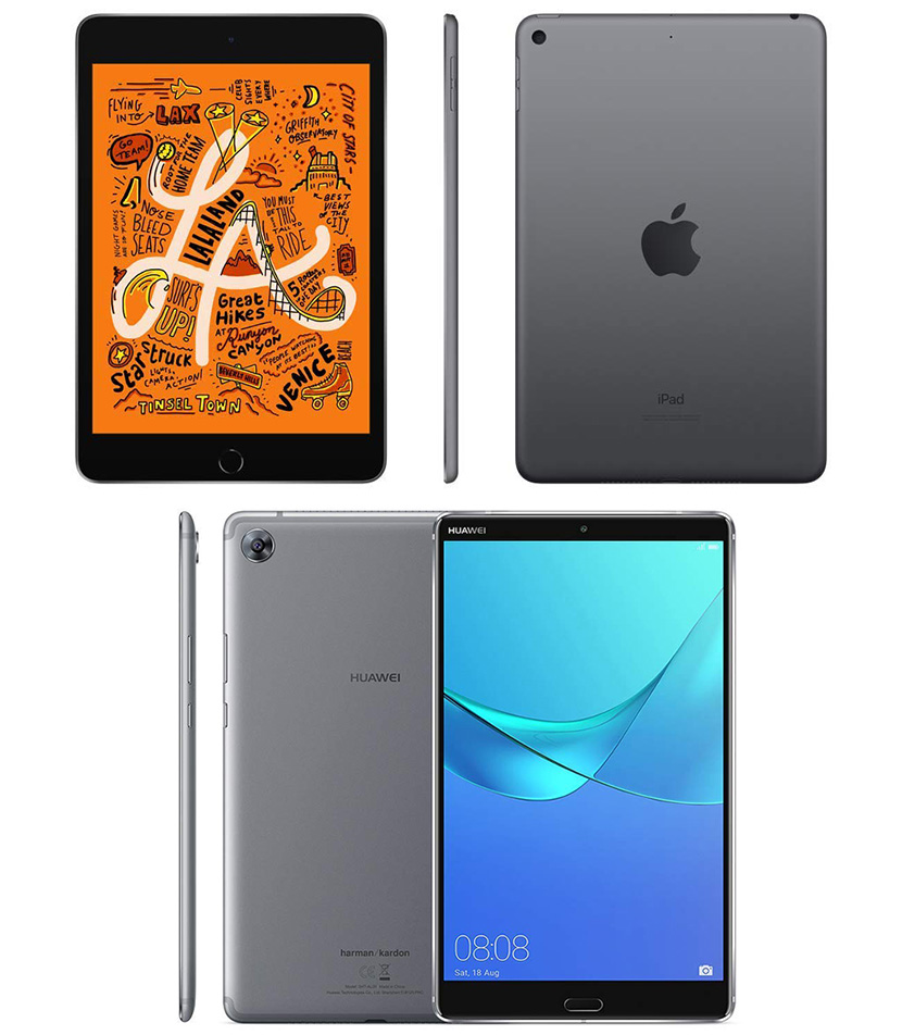 Design of iPad mini 2019 and MediaPad M5 8.4-inch