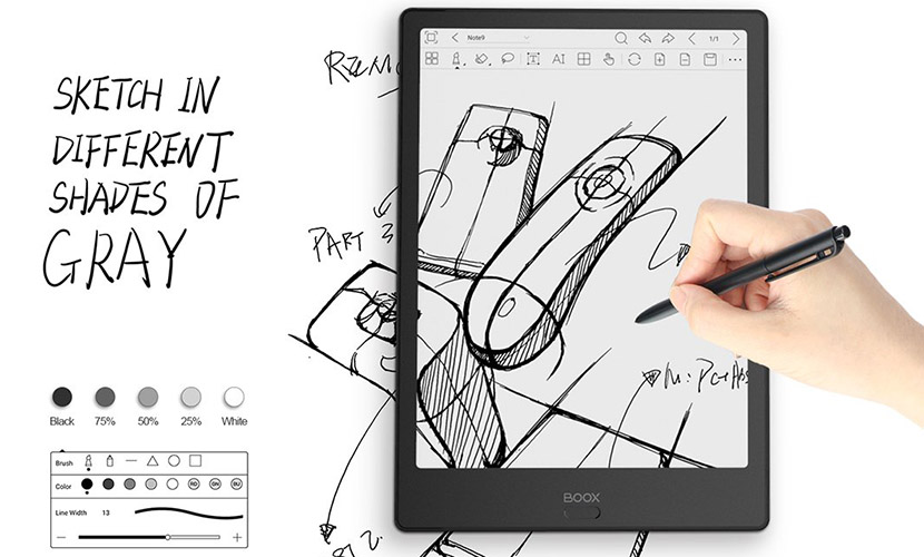 Drawing Sketches in Boox Note 2