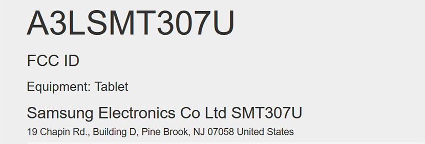 Samsung SM-T307U FCC ID