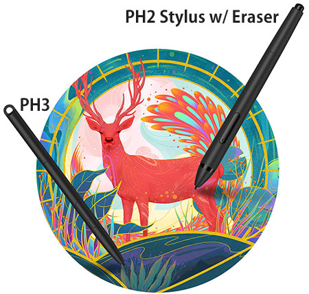 XP-Pen PH2 and PH3 Stylus