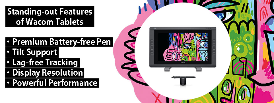 standing out features of wacom tablets