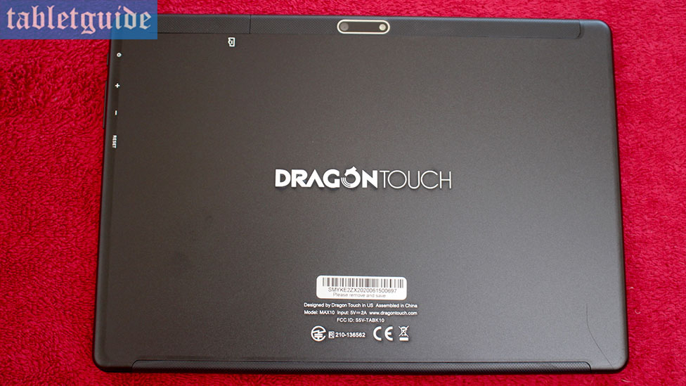 Dragon Touch Max10 Back Design