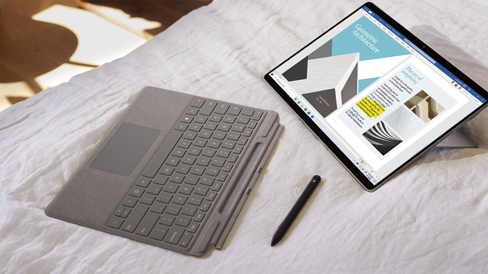 microsoft surface pro x with sq2 processor