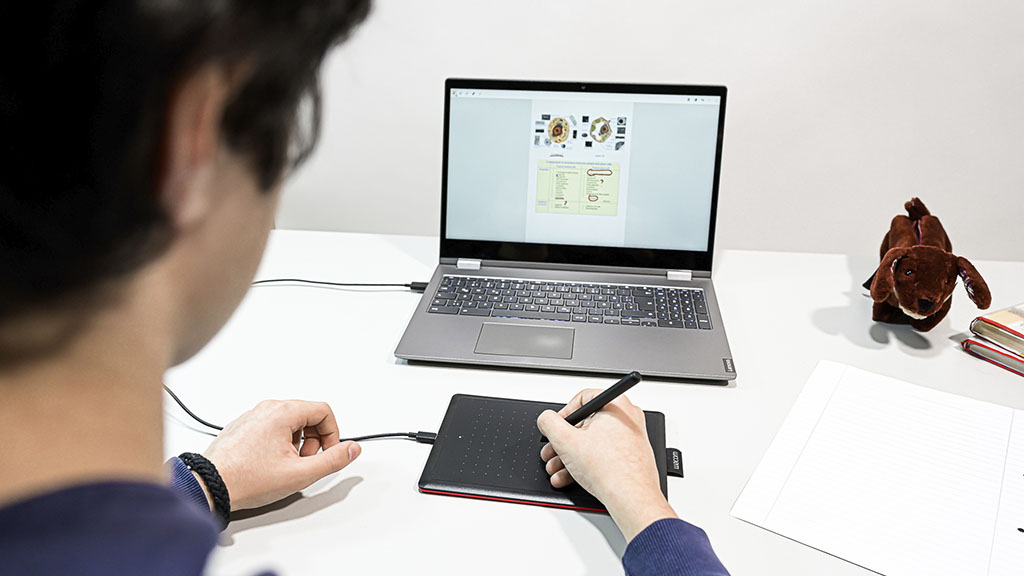 one by wacom in use with chromebook