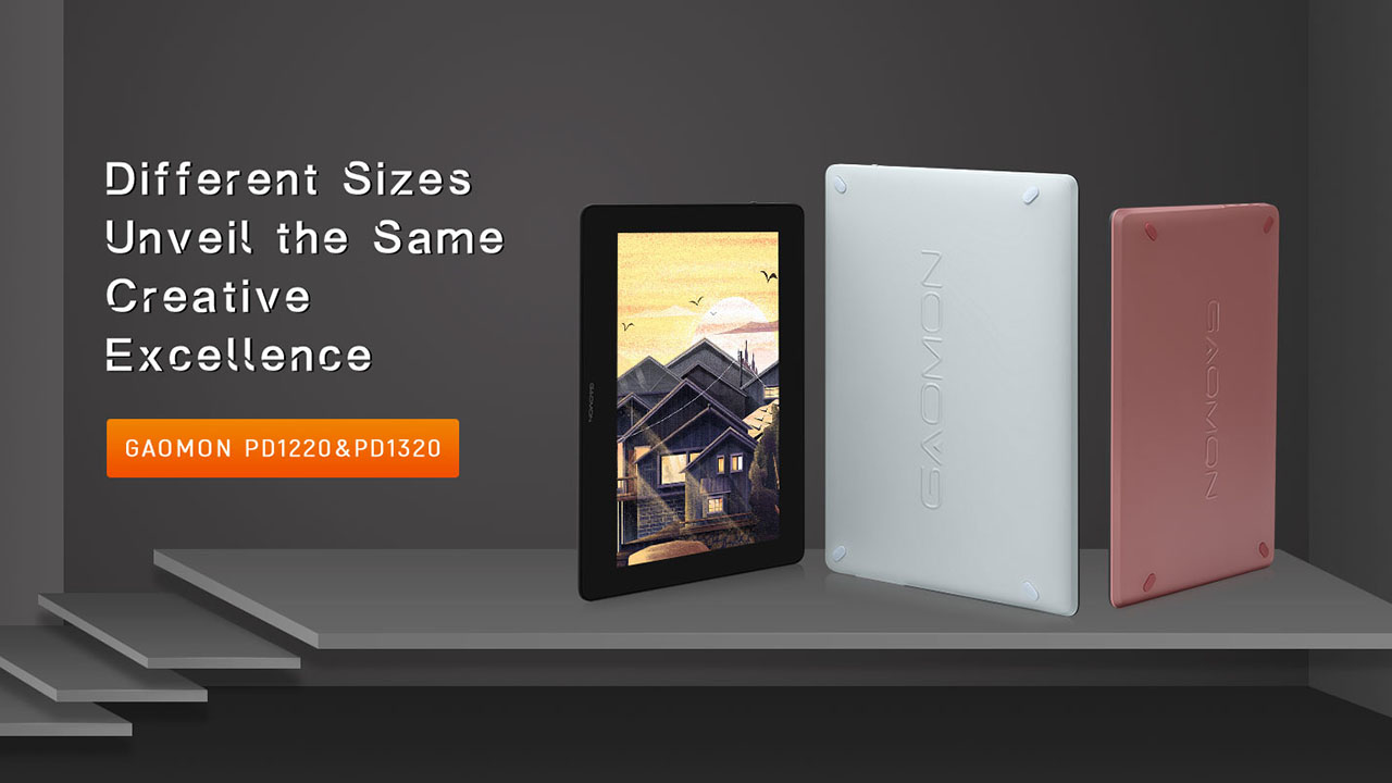 GAOMON Launches PD1220 and PD1320 Pen Display Tablets - My Tablet Guide