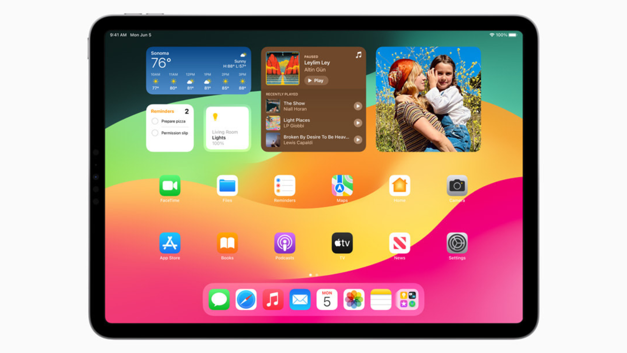 iPadOS 17 widgets